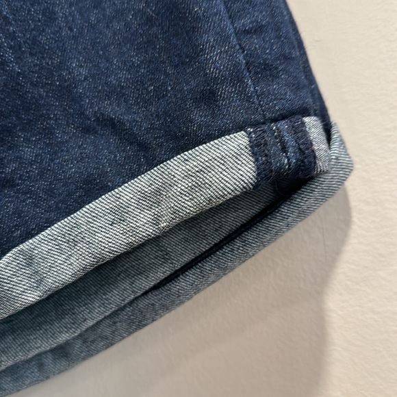 5” Rolled Cuff Darkwash shorts - Picture 2 of 5